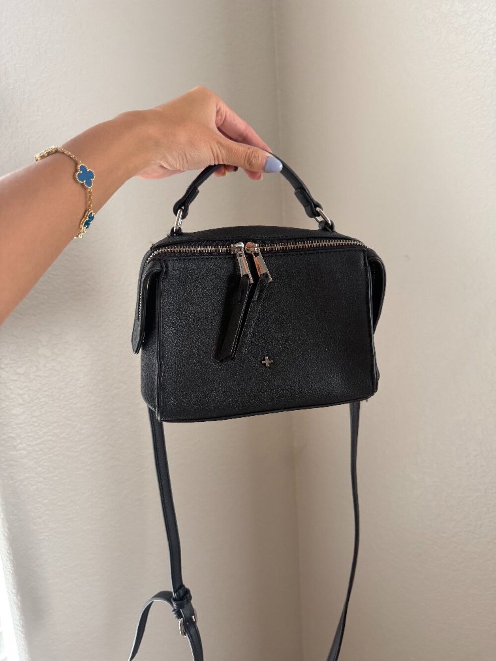 Peta + Jain black purse with removable crossbody strap